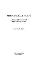 Cover of Behold a pale horse
