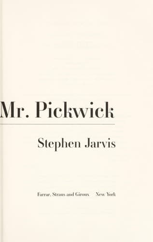 Cover of Death and Mr. Pickwick