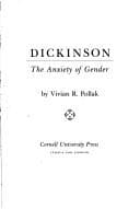 Cover of Dickinson, the anxiety of gender