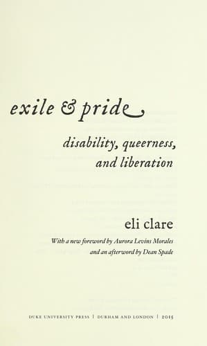 Cover of Exile and pride