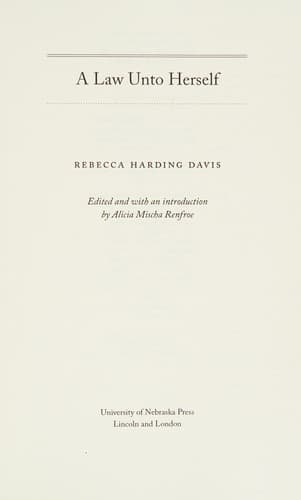 Cover of Law unto Herself