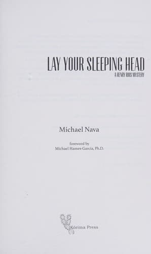 Cover of Lay your sleeping head