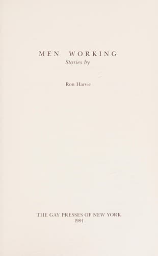 Cover of Men working