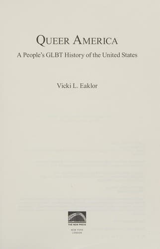 Cover of Queer America