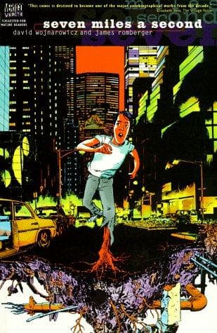 Cover of Seven miles a second