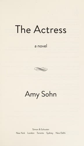 Cover of The actress