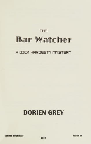 Cover of The bar watcher