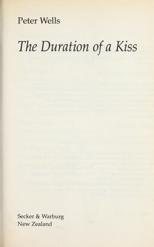 Cover of The duration of a kiss