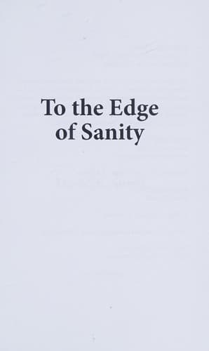 Cover of To the Edge of Sanity