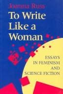 Cover of To write like a woman