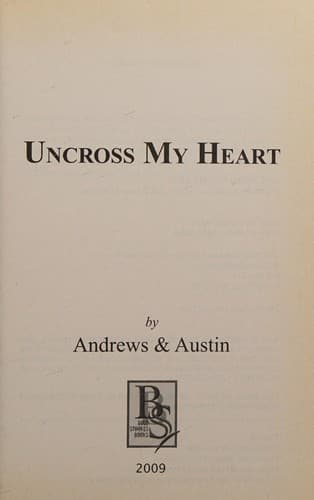 Cover of Uncross my heart