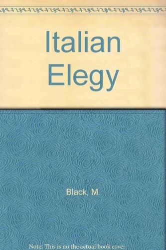 Cover of An Italian elegy