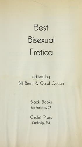 Cover of Best bisexual erotica