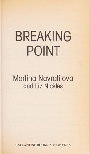 Cover of Breaking point