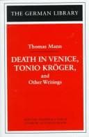 Cover of Death in Venice, Tonio Kroger, and Other Writings (German Library)