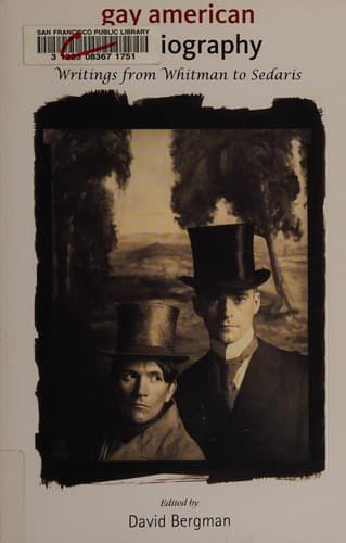 Cover of Gay American autobiography from Whitman to Sedaris
