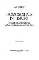 Cover of Homosexuals in History
