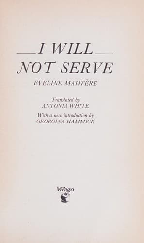 Cover of I will not serve