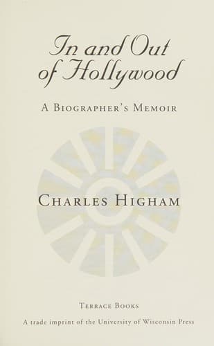 Cover of In and out of Hollywood