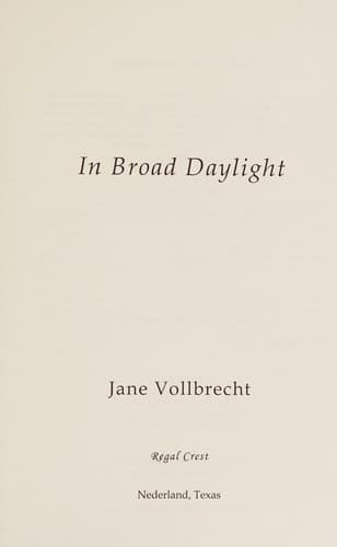 Cover of In Broad Daylight
