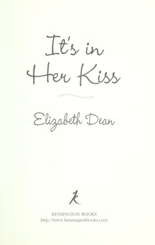 Cover of It's in her kiss