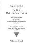Cover of Les homosexuels de Berlin