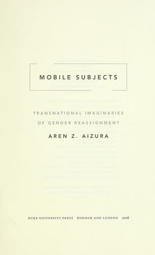 Cover of Mobile subjects