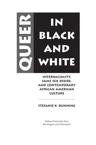 Cover of Queer in Black and White