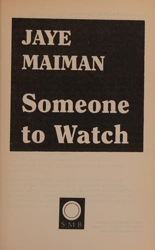Cover of Someone to watch