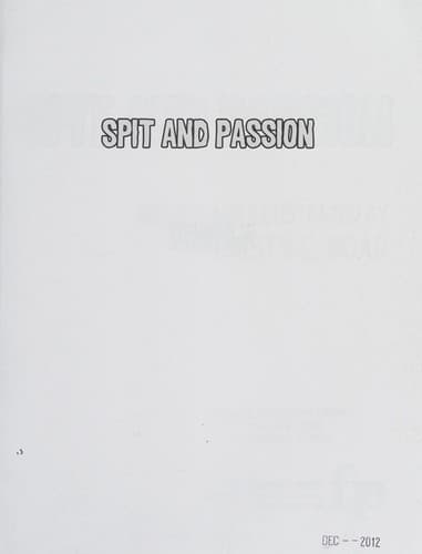 Cover of Spit and Passion