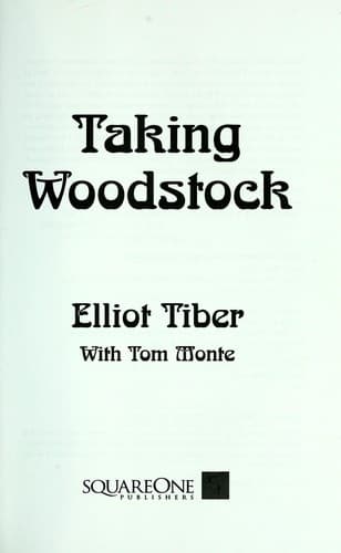 Cover of Taking Woodstock