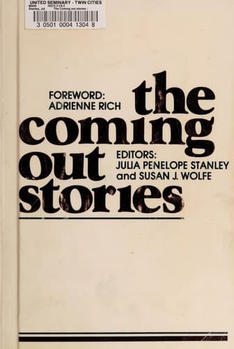 Cover of The Coming out stories