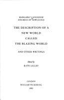 Cover of The description of a new world, called the blazing world and other writings