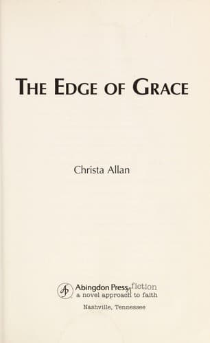 Cover of The edge of grace