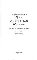 Cover of The Penguin book of gay Australian writing