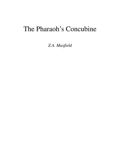 Cover of The pharaoh's concubine