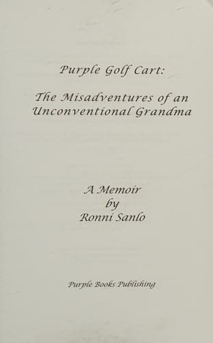 Cover of The purple golf cart