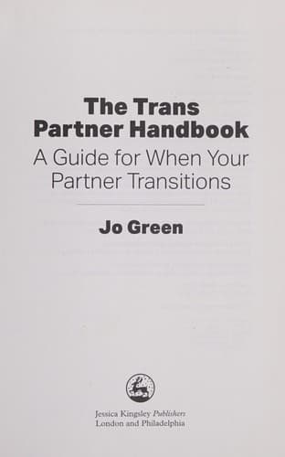 Cover of The trans partner handbook