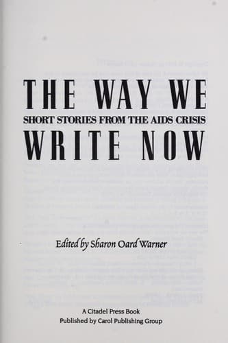 Cover of The Way We Write Now