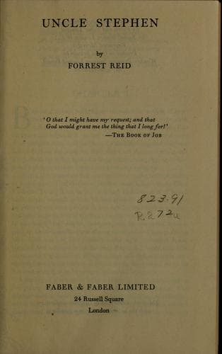 Cover of Uncle Stephen