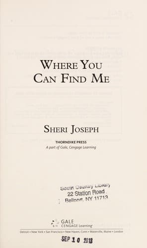 Cover of Where you can find me