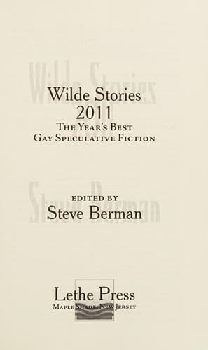 Cover of Wilde stories, 2011